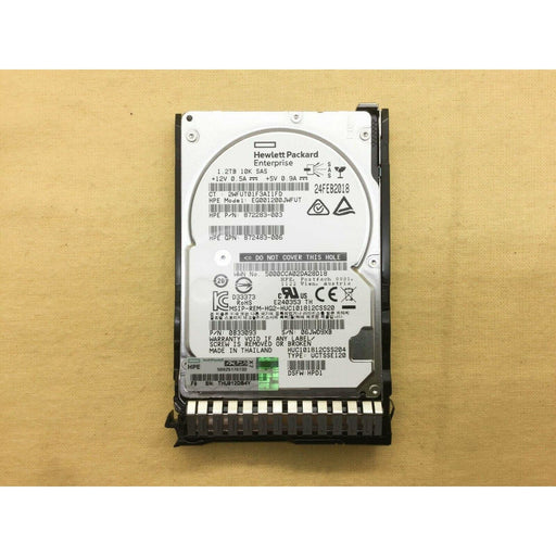 872479-B21 HP 1.2TB SAS 12G ENTERPRISE 10K 2.5IN SC DS HDD 872737-001 4549821073429-FoxTI