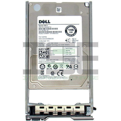 Dell 61XPF 145GB 15K 2.5" SAS 6Gb/s ST9146853SS w/ Caddy 763649042847-FoxTI