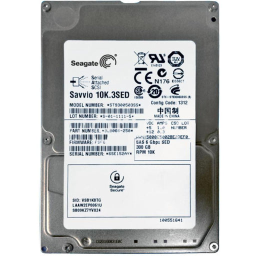 HD 300GB SAS 10k RPM 2.5" 6G para Dell ST9300503SS-FoxTI