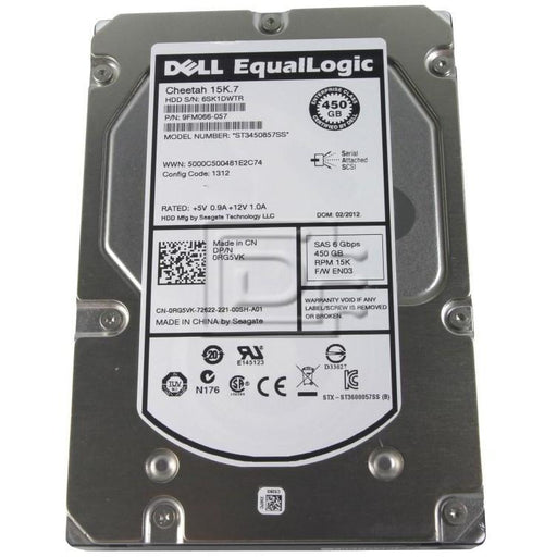 HD 450GB SAS 15k RPM 3.5" 6G para Dell 9FM066-057-FoxTI