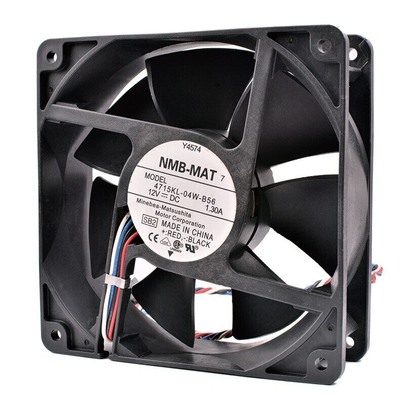 NMB MAT 4715KL-04W-B56 4Pin 12V 1.30A PWM Fan Dell 120x120x38