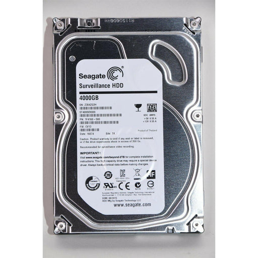 Seagate 4TB Surveillance SATA 6Gb/s 5900 RPM 3.5" Hard Drive HDD ST4000VX000 763649036358-FoxTI